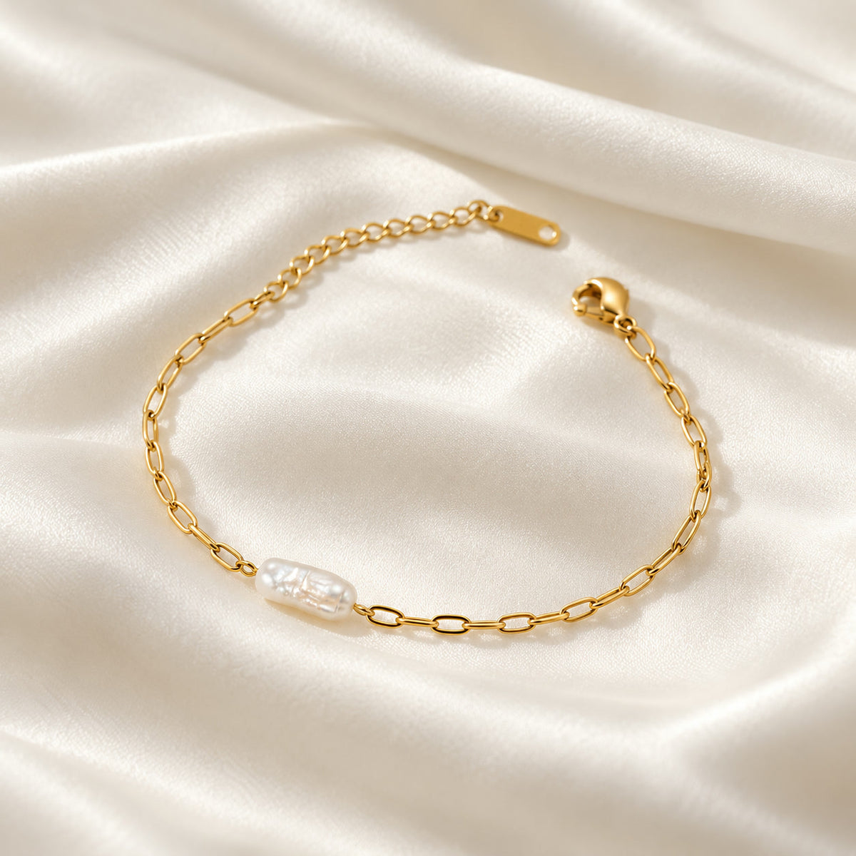 Pearl Link Armband – NOOR GOLD (Foto)