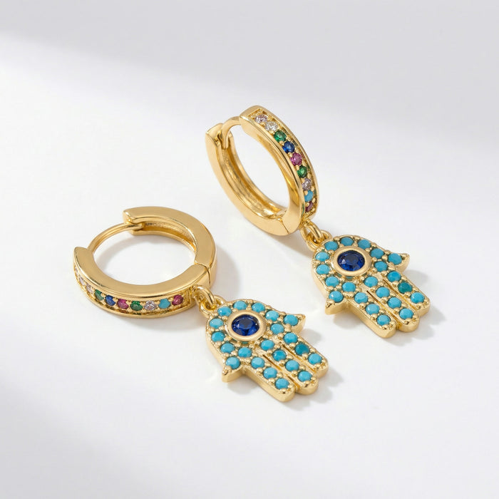Mystic Eye Creolen – NOOR GOLD