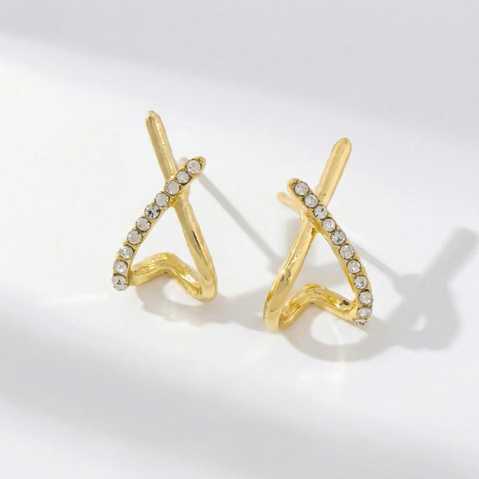 Golden X Creolen – NOOR GOLD